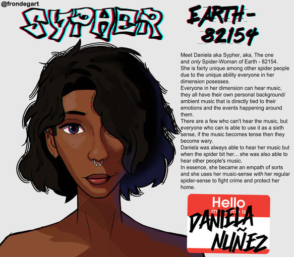 Spidersona Character Design for the Spidersona Fan Zine