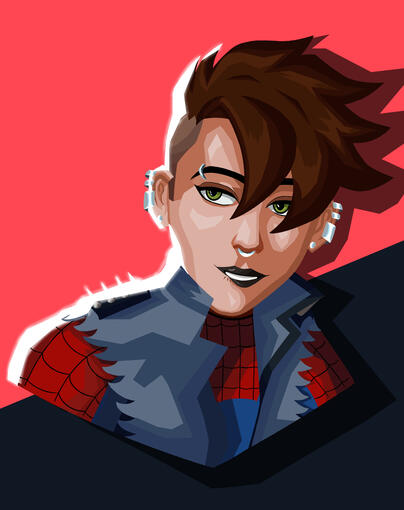 Valorant Portrait Study Ft. @Rick_T19 &#39;s (Twitter) Spidersona