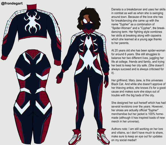 Spidersona Character Design for the Spidersona Fan Zine